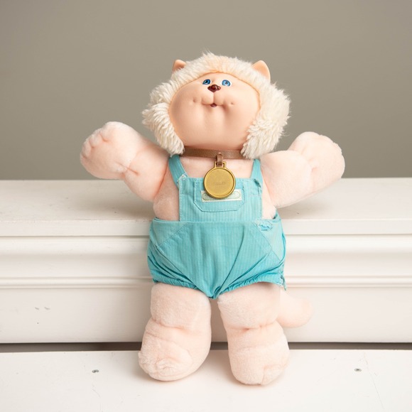 Vintage 80s Cabbage Patch Kids Boy Doll & Koosa Cat Plush Bundle CPK Nostalgic - Picture 3 of 14